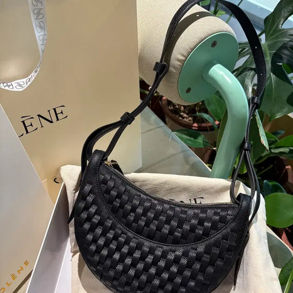 [BUNJANG] Polene Clutch Bag Shoulder Bag Black Calfskin Leather Women's / 폴렌느 클러치백 숄더백 블랙 소가죽 여성