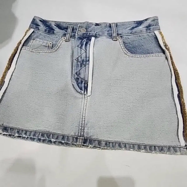 [BUNJANG] InstantFunk Denim Mini Skirt / 인스턴트펑크 데님 미니스커트 S