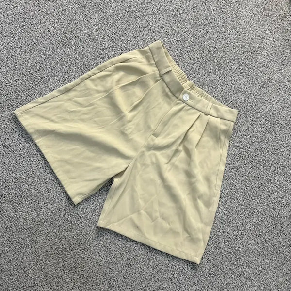 [BUNJANG] L Vintage Women's Pin Tuck Shorts / L 빈티지 여성 핀턱 반바지 0427J