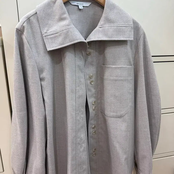 [BUNJANG] ON&ON Shirt Jacket Blouse / 온앤온 셔츠 자켓 블라우스