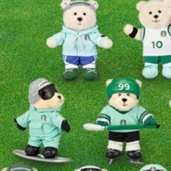 [BUNJANG] Starbucks Bearista Sports Snowboard, Ice Hockey, Running Figures / 스타벅스 베어리스타 스포츠 보드 하키 런닝