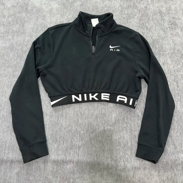 [BUNJANG] Nike Air Crop Half Zip Sweatshirt M / M 나이키 에어 크롭 반집업