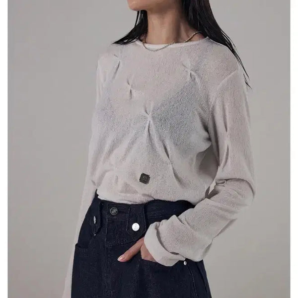 [BUNJANG] Triming Bird See-through Long Sleeve New / 트리밍버드 씨스루 롱슬리브 새상품