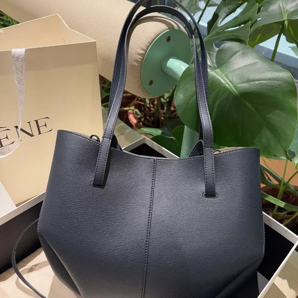[BUNJANG] Polene Clutch Bag Tote Bag Black Calfskin Leather Women's / 폴렌느 클러치백 토트백 블랙  소가죽 여성