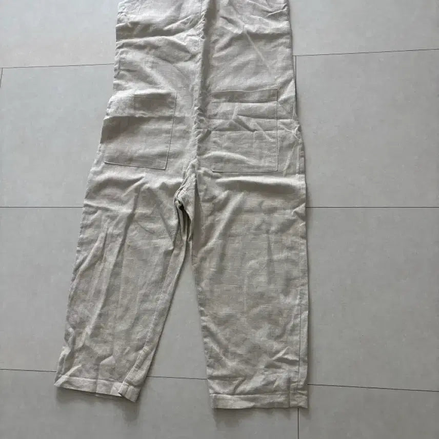 [BUNJANG] Linen Jumpsuit Beige / 베이지 린넨 점프수트ㅡ내수제품