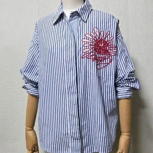 [BUNJANG] VOV Embroidered Shirt / 보브 자수 셔츠