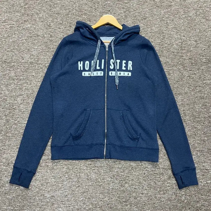 [BUNJANG] Hollister Navy Hooded Zip-Up Jacket L / 홀리스터 후드집업 L 네이비