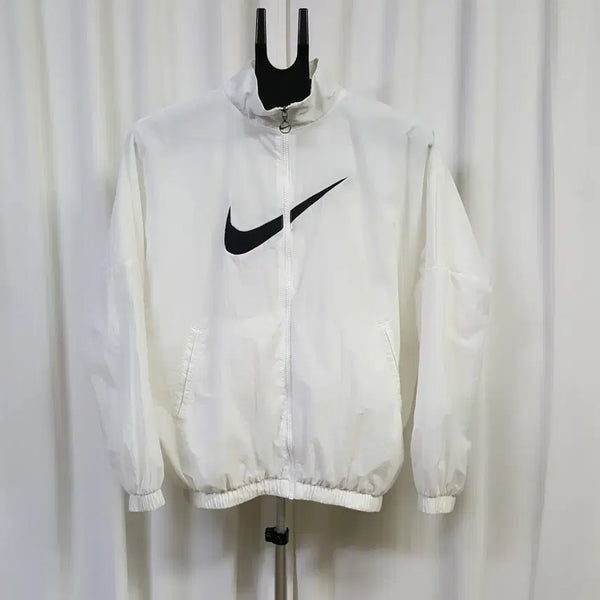 [BUNJANG] Nike Women's Essential Full Zip Windbreaker Jacket White M / 22년 나이키 여성 가오리핏 바람막이 에센셜 집업 자켓 화이트 M 오일장