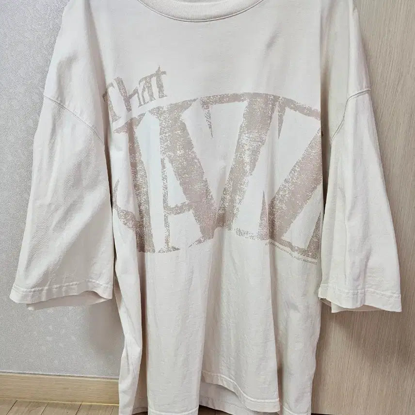 [BUNJANG] Solid Homme 25 Season Jazz Short Sleeve T-Shirt (Size 52) / 솔리드옴므 25시즌 재즈 반팔 (52사이즈)