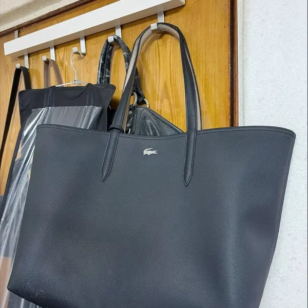 [BUNJANG] Lacoste Reversible Shopper Bag / 라코스테 쇼퍼백 블랙 베이지
