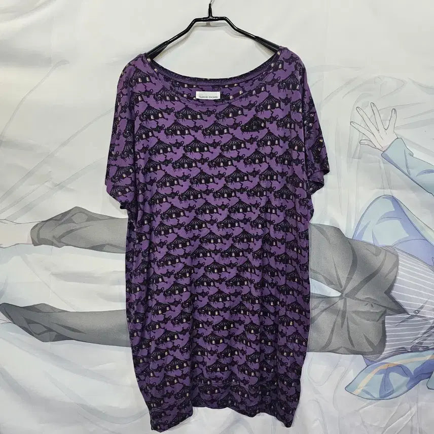 [BUNJANG] Tsumori Chisato Matcha Pattern Dress / 츠모리치사토 퍼플   마차 패턴 원피스