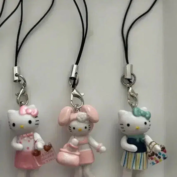 [BUNJANG] Hello Kitty Long Leg Keyring 3-Piece Bundle Set / 롱다리 키티 키링 3종 일괄
