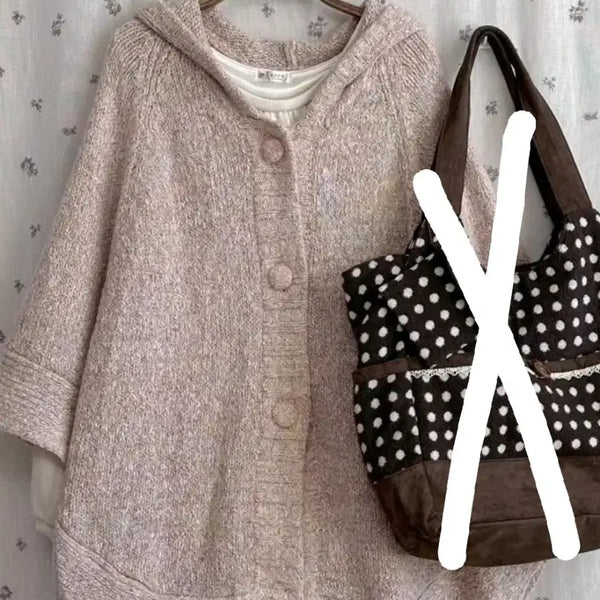 [BUNJANG] Karahana Japanese Vintage Mori Girl Pink Cape / 카라하나 일본 빈티지 모리걸 핑크 케이프 판매