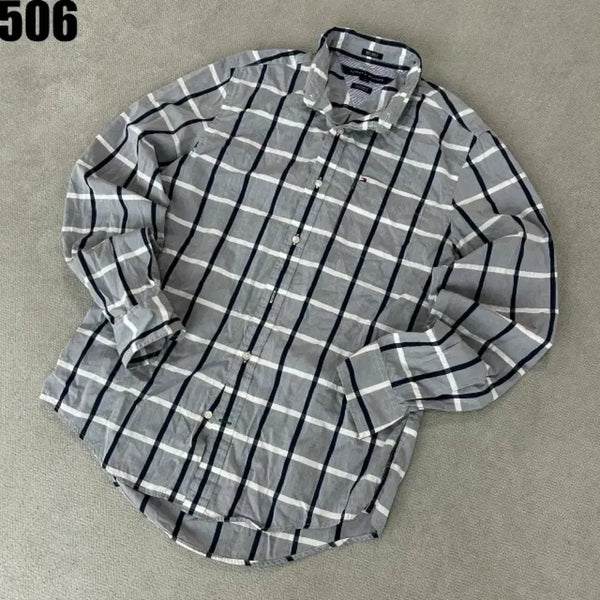 [BUNJANG] Tommy Hilfiger Plaid Long Sleeve Shirt Size S / 타미힐피거 체크 셔츠 남방 긴팔 S