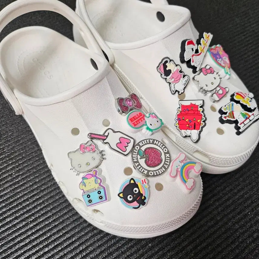 [BUNJANG] Crocs Bayaband Platform Clog with Authentic Jibbitz Set W8 / 크록스  바야 플랫폼 클로그와 정품 지비츠세트 W8