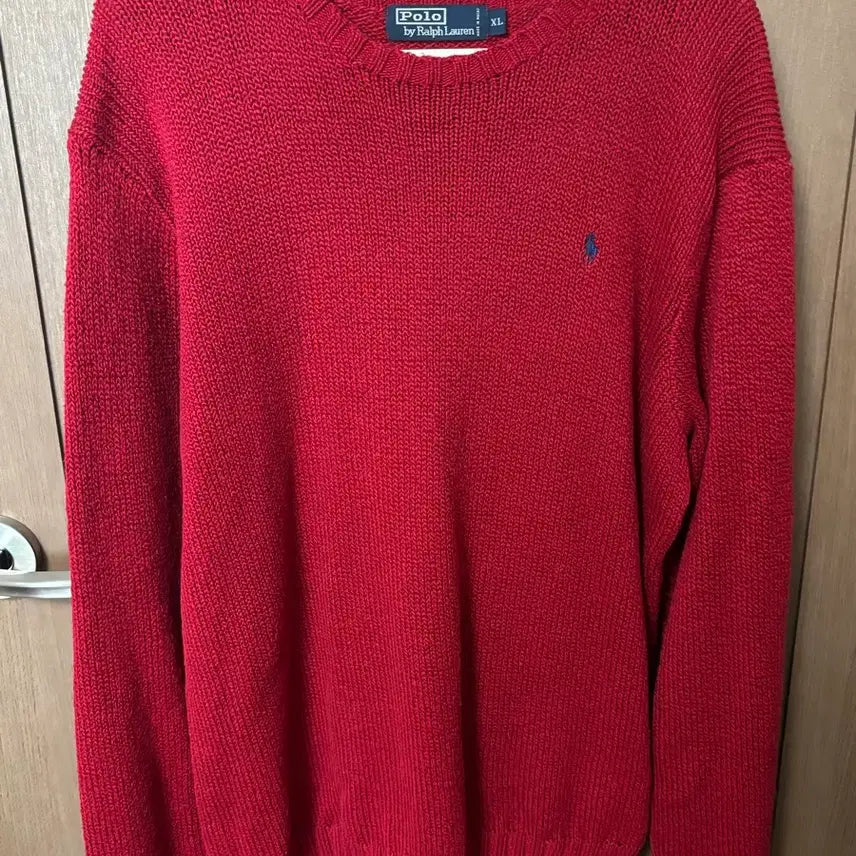 [BUNJANG] Polo Ralph Lauren Red Oversized Knit XL / POLO 폴로랄프로렌 오버핏 레드 니트 XL