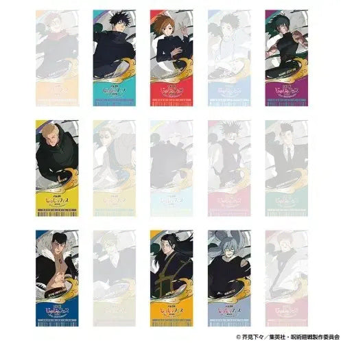 [BUNJANG] Jujutsu Kaisen Juju Fes Toho Shop 2026 Gold Foil Ticket-Style Card Postcard Poster / 주술회전 쥬쥬페스 토호샵 2026 공구 금박 티켓풍 카드 엽서 포스터