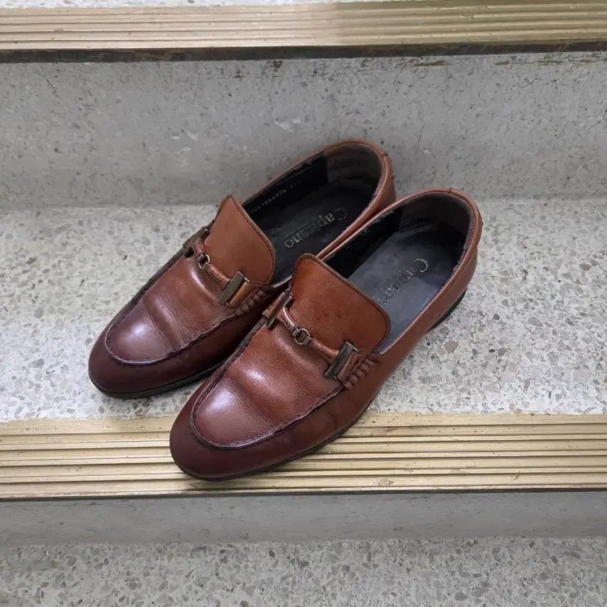 [BUNJANG] Men's Leather Loafers Brown / 남성 가죽 로퍼 브라운