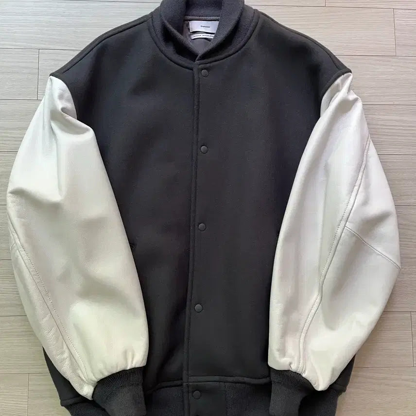 [BUNJANG] Graffpaper Melton Stadium Jacket / 그라프페이퍼 멜튼 스타디움 자켓