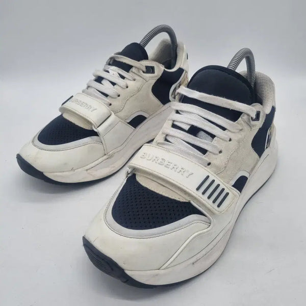 [BUNJANG] Burberry Mesh Suede Vintage Check Cotton Sneakers Men's 275mm / 버버리 메쉬 스웨이드 빈티지 체크 코튼 스니커즈 남성 275mm