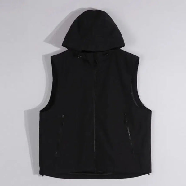 [BUNJANG] Hooded Vest Jumper Black XL (105-110) / 후드 베스트 점퍼 블랙 XL (105-110) 사이즈 판매합니다.[새상품