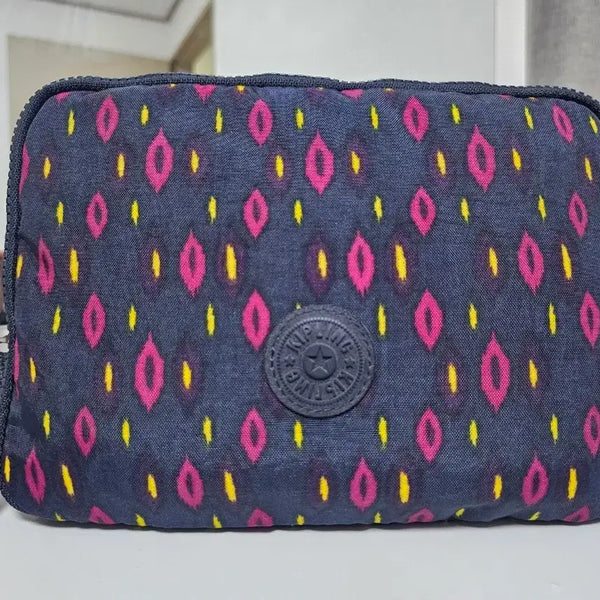 [BUNJANG] Kipling Pouch Handbag Navy / 키플링 파우치 손가방