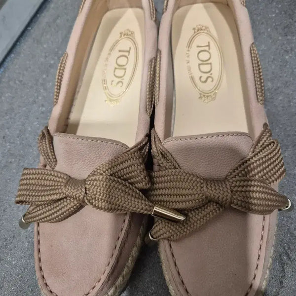 [BUNJANG] Tod's Ribbon Loafers Pink Women's Shoes / TOD'S 토즈 리본 로퍼 핑크 여성 슈즈