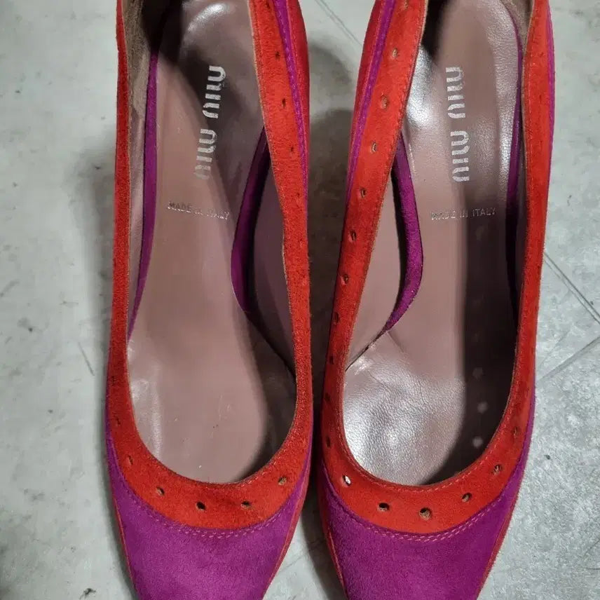 [BUNJANG] Miu Miu Women's Suede Heels / 미우미우 여성 구두