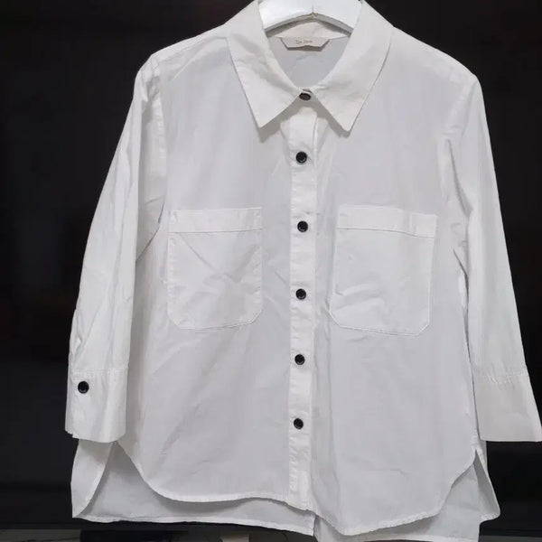 [BUNJANG] Aizbaba White Cotton Shirt / 아이잗바바 화이트셔츠