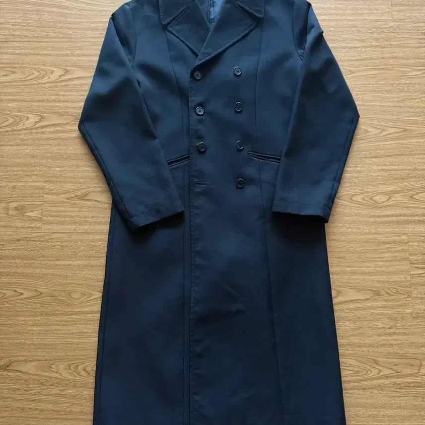 [BUNJANG] Vintage Peacoat Long Version Classic Double Coat / 빈티지 피코트 롱버전 클래식 더블 코트