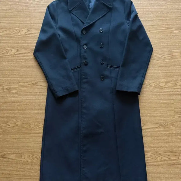 [BUNJANG] Vintage Peacoat Long Version Classic Double Coat / 빈티지 피코트 롱버전 클래식 더블 코트