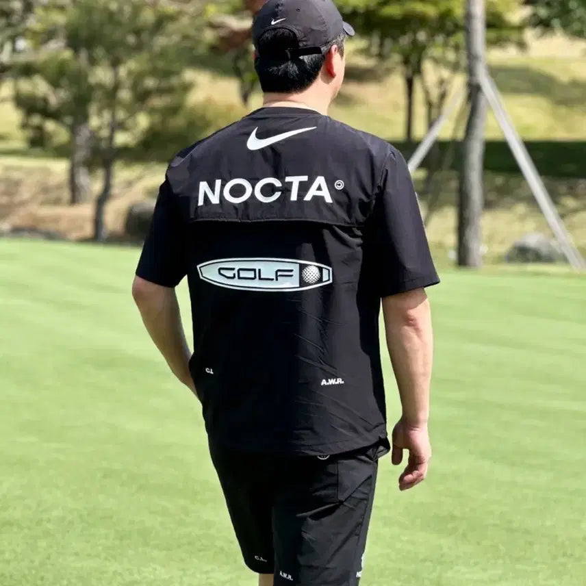 [BUNJANG] Nike NOCTA Golf Short Sleeve Crewneck & Shorts Set / 녹타 나이키 숏슬리브 크루넥 + 쇼츠팬츠세트