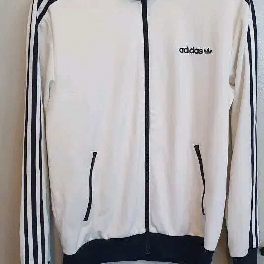 [BUNJANG] Adidas White Three-Stripes Track Top - International Version - L / 아디다스 흰색 삼선 트랙탑 해외판정품L