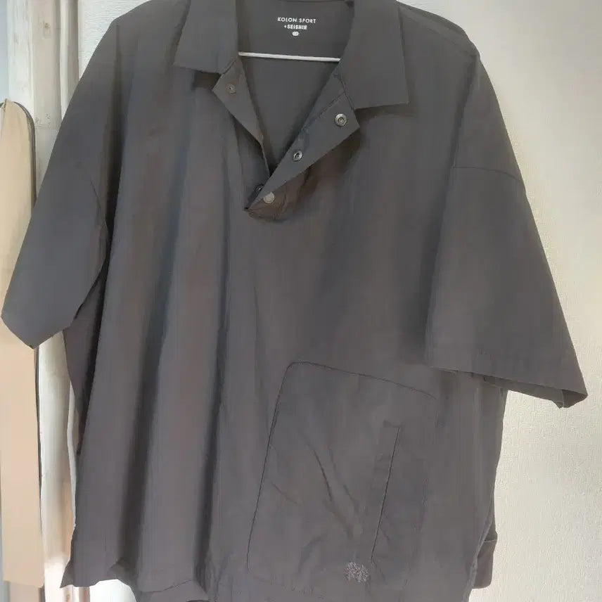 [BUNJANG] Kolon Men's T-shirt (Charcoal, Size 105) / 남성코오롱티셔츠100105