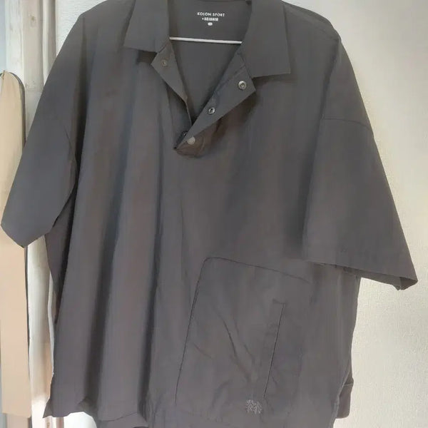 [BUNJANG] Kolon Men's T-shirt (Charcoal, Size 105) / 남성코오롱티셔츠100105