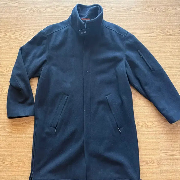 [BUNJANG] Paniani Wool Blend Black Coat / 독일 메이드 파니아니 울 혼방 블랙 코트