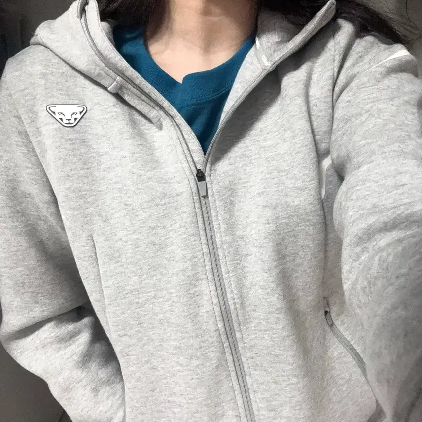 [BUNJANG] Dynafit Women's Grey Hooded Zip-up Jacket M / 여성 다이나핏 그레이 후드집업/브랜드/의류/옷/교복아우터