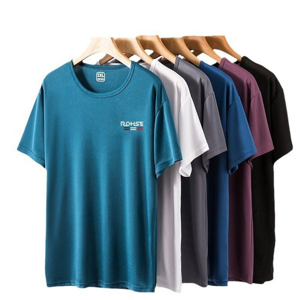 [BUNJANG] Men's Round Neck Cool Short Sleeve T-Shirts (5 Colors, 3-Pack) / 새상품 1+1+1 남성 라운드 쿨 반팔 티셔츠 5컬러