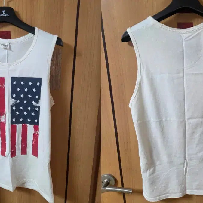 [BUNJANG] WHO.A.U USA Flag Graphic Tank Top Bundle Set (3 pcs) / 여름 나시 3종