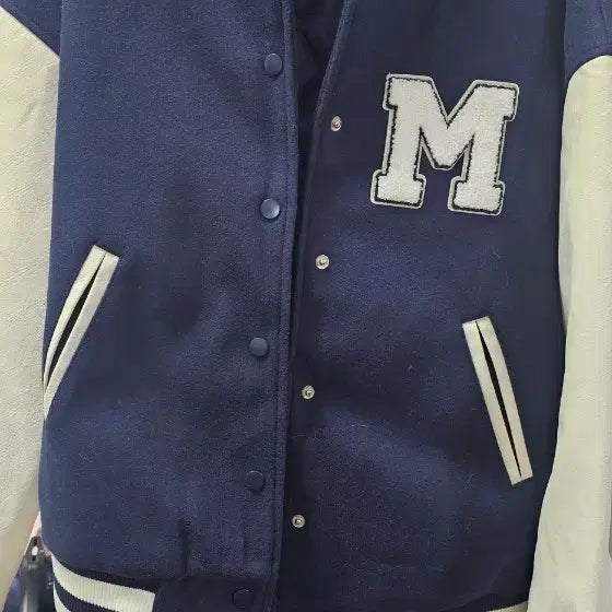 [BUNJANG] ROH ROH Crew Navy Sukajan Baseball Jumper M / 알오에이치 크루 ROH 스카쟌 야구 점퍼 네이비 M