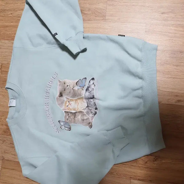 [BUNJANG] Sculptor Cat Print Sweatshirt - Size M / sculptor 스컬프터 맨투맨 사이즈 M 새제품