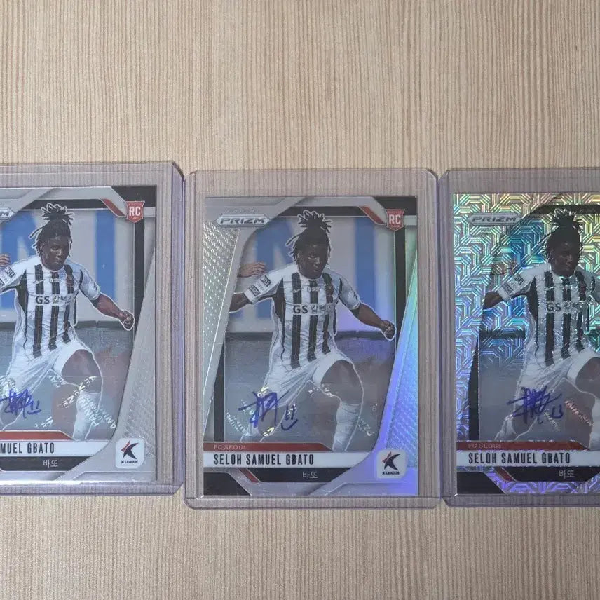 [BUNJANG] 2025 K League Panini Prism FC Seoul Ba-To Autograph Trading Cards Bundle Set / 2025 k리그 파니니 프리즘 FC 서울 바또 오토 일괄