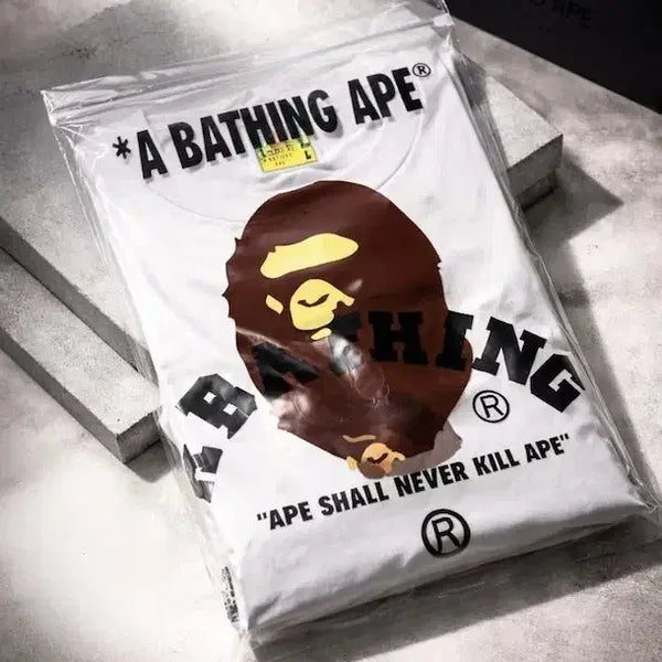 [BUNJANG] BAPE College T-Shirt Unisex Cotton / 정품)새상품 베이프 컬리지 반팔티셔츠 남녀공용