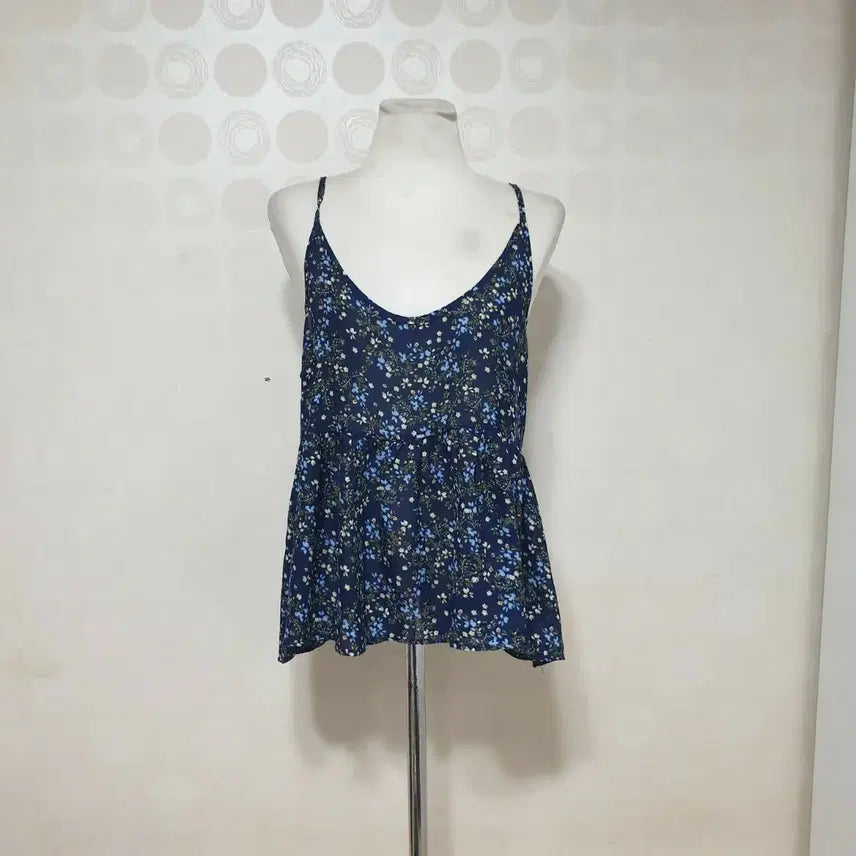 [BUNJANG] Navy Chiffon Sleeveless Top / 쉬폰나시티55 나시티55 네이비나시티55