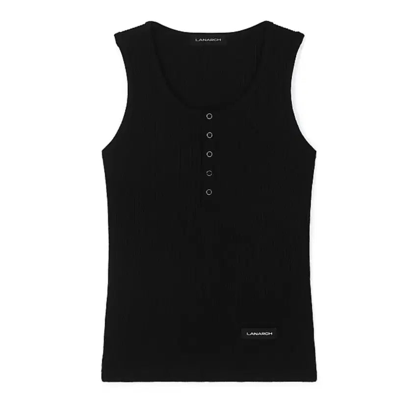 [BUNJANG] LAN ARCHIVE Waffle Henry Neck Sleeveless / 랜 아카이브 와플 헨리넥 슬리브리스