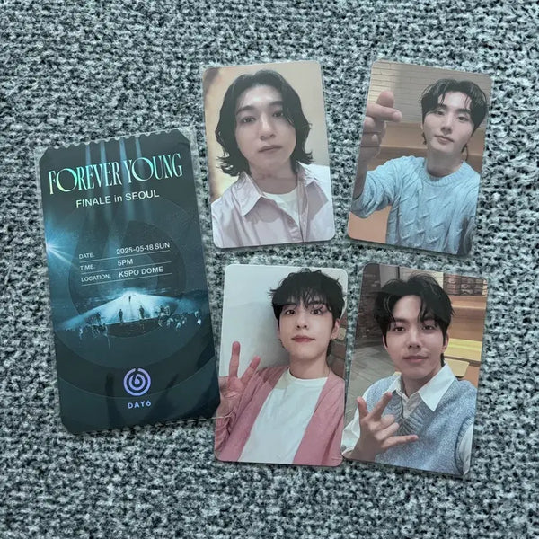 [BUNJANG] DAY6 FOREVER YOUNG Finale Entrance Photocard Bundle Set / 데이식스 포에버영 피날레 막막 입장포카