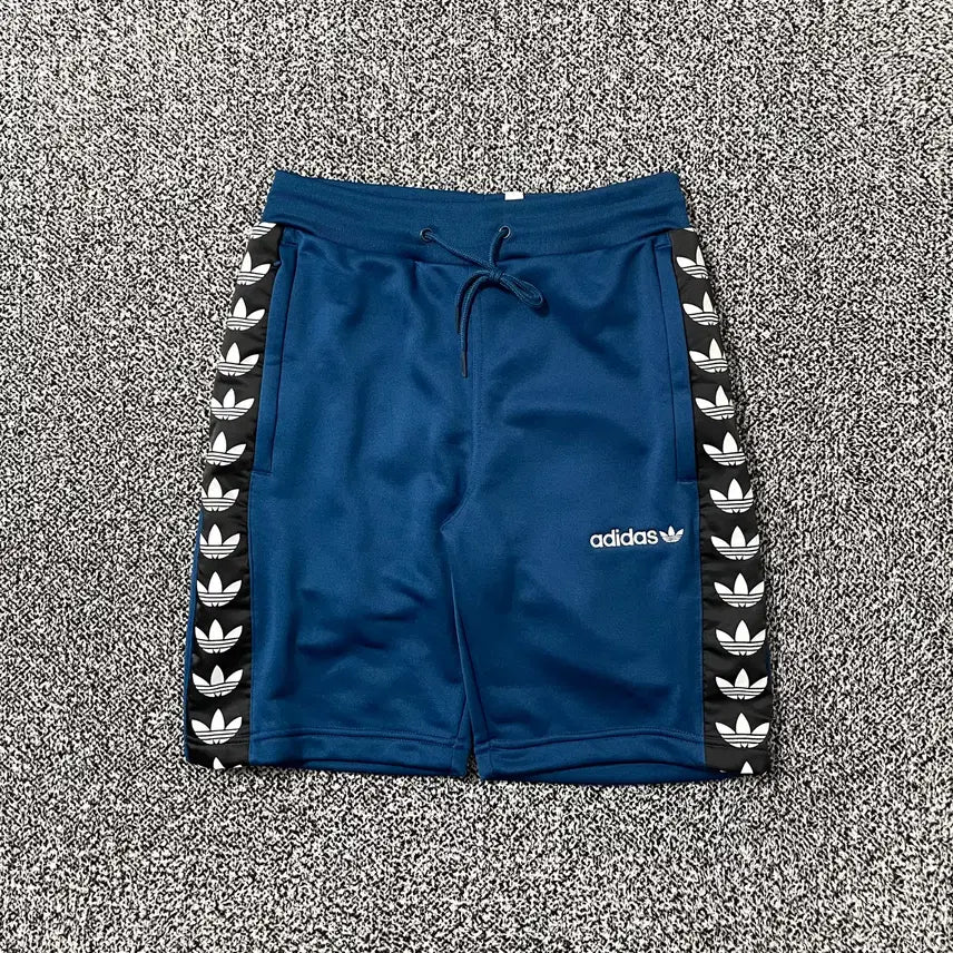 [BUNJANG] Adidas TNT Sideline Trefoil Tape Short Pants - Blue / 빈티지9. 아디다스 tnt 사이드라인 트레포일 테이프 숏팬츠 반바지 블루