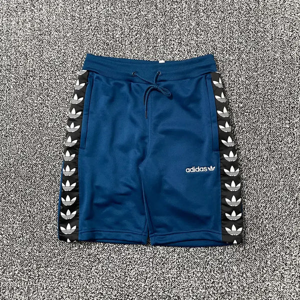 [BUNJANG] Adidas TNT Sideline Trefoil Tape Short Pants - Blue / 빈티지9. 아디다스 tnt 사이드라인 트레포일 테이프 숏팬츠 반바지 블루