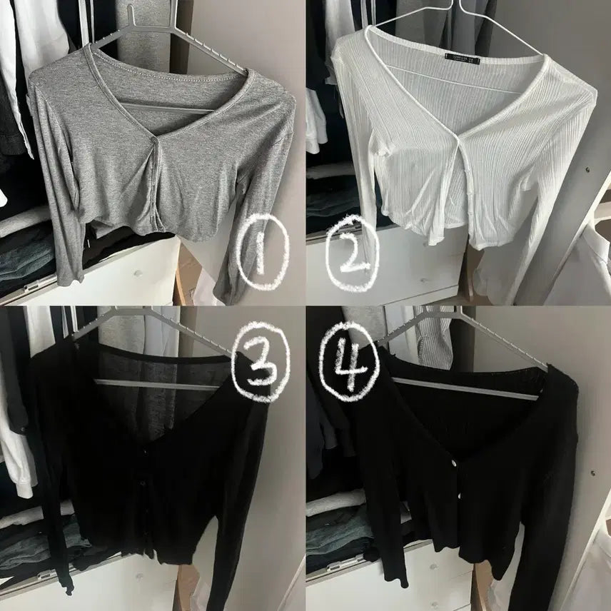 [BUNJANG] Cropped Cardigan for Spring/Summer Transitional Wear / 여름, 봄 간절기 크롭 가디건 (가격 제시 받음)
