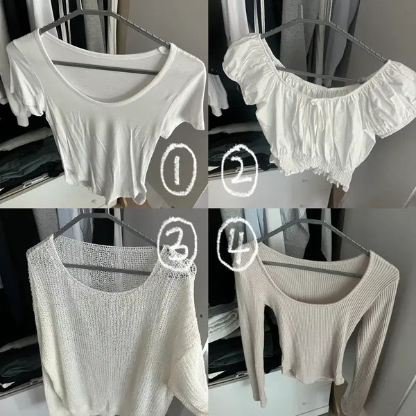 [BUNJANG] Sheer Blouse (Short/Long Sleeve) / 여름 블라우스 반팔 긴팔 시스루 (가격 제시 받음)
